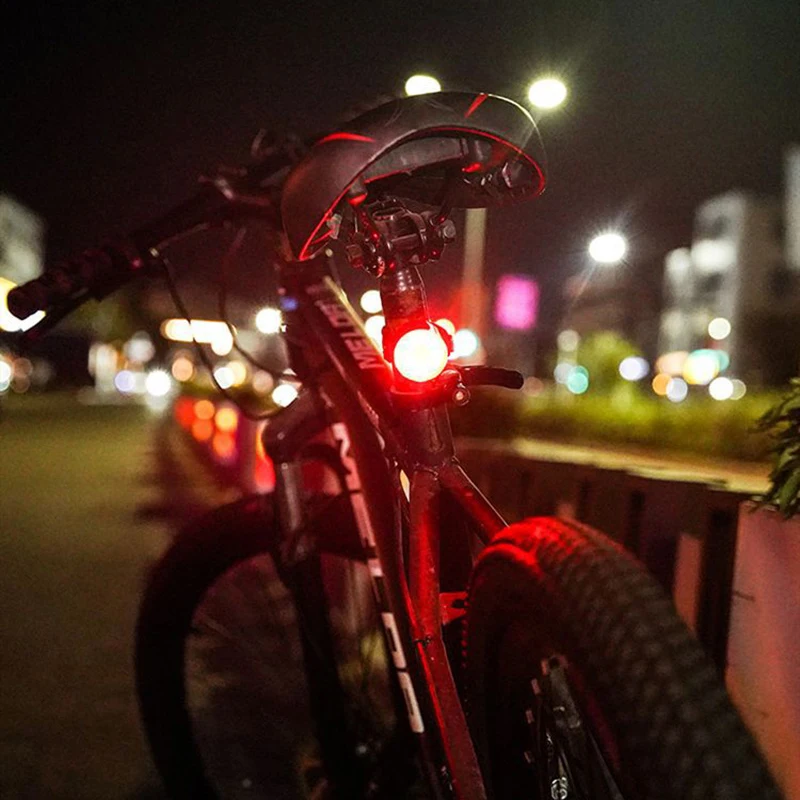 

USB Rechargeable IPX6 Bicycle Lights 500mAH Bicycle Tail Light MTB Helmet Pack Bag Tail Light Safety Warning Bicycle Rear Light