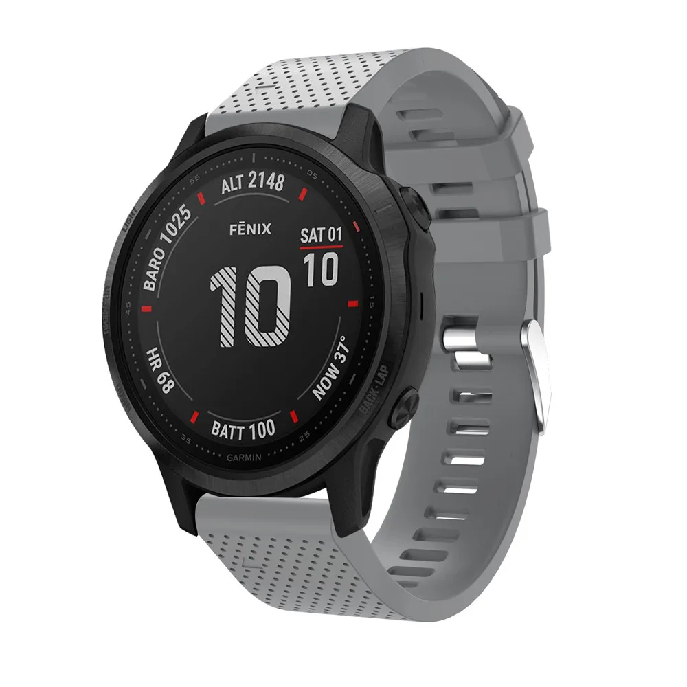 20 мм ремешок для часов Garmin Fenix 6S часы с быстрым выпуском легко подходят силиконовый ремешок на запястье ремни для Garmin Fenix 5s Plus ремень