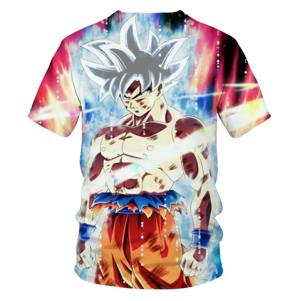 Новинка 2020 Повседневная футболка Wukong с объемным принтом dragon ball Спортивная