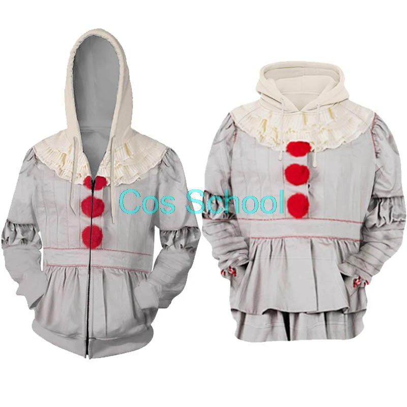 Костюм для школы Стивен Кинг это толстовки Джокер Pennywise косплей костюмы взрослых