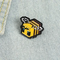 mosaic building game my world enamel pin badge brooch lapel collar pins brooch badge backpack hat jewelry accessories
