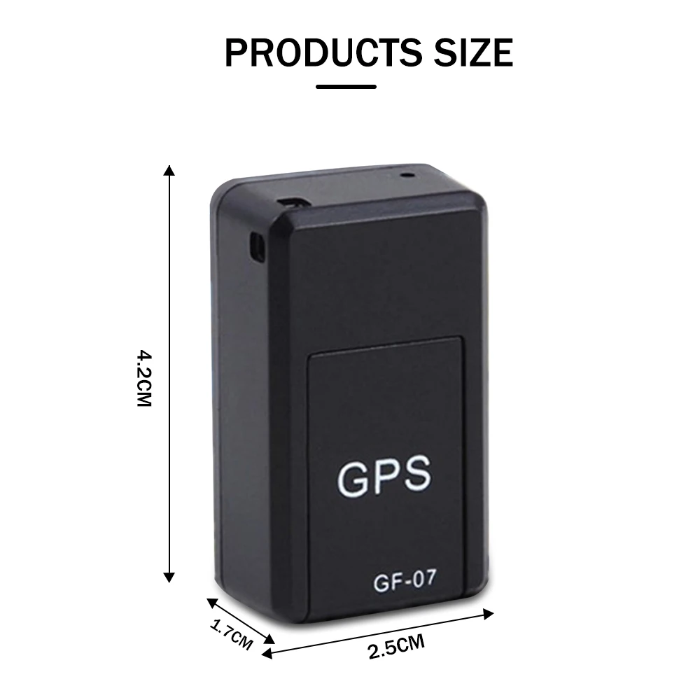Мини GPS трекер GF-07 Магнитный SOS устройства слежения для автомобиля определения
