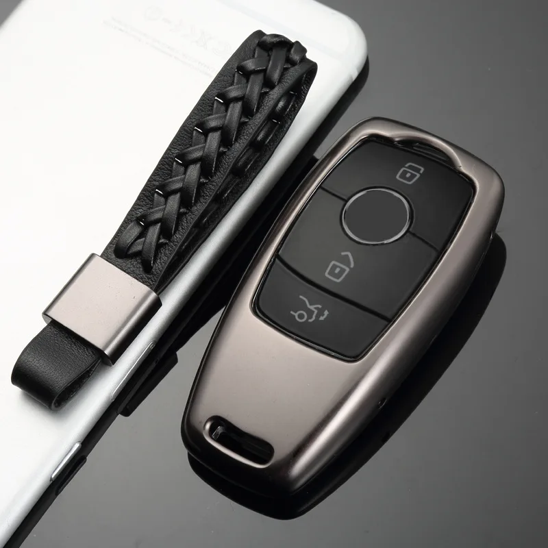 Автомобильный чехол для ключей из алюминиевого сплава Mercedes Benz E Class W213 W205 E200 E260 E300