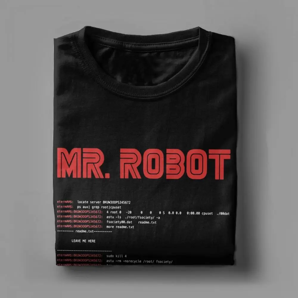 One yona Cool Mr Robot футболка программист футболки разработчик футболки с кодом для мужчин вырез лодочкой хлопок короткий рукав