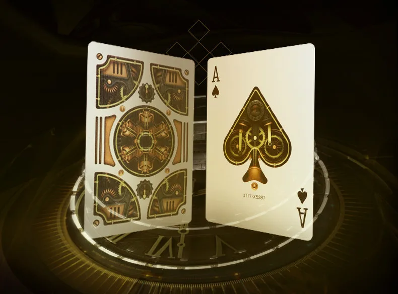 

1 Deck Bicycle Steampunk Playing Cards Gold Color Deck Poker For Professional Magicians Magic Cards Magic Props