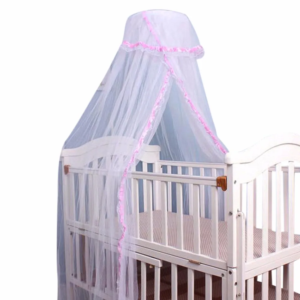 

Baby Bed Net Crib Netting Portable Mosquito Net Baby Infant Canopy Round Dome Bed Canopy Baby Mosquito Net for Cribs