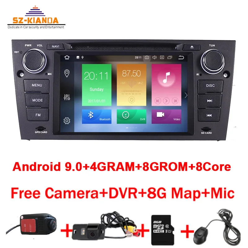 4 ГБ ОЗУ 64 Гб ПЗУ 8 ядерный Android 10 0 автомобильный dvd плеер для BMW E90 E91 E92 Wifi радио gps