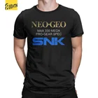 Мужская футболка Neo Geo Pro Gear в стиле ретро, 100% хлопок, с коротким рукавом и круглым вырезом