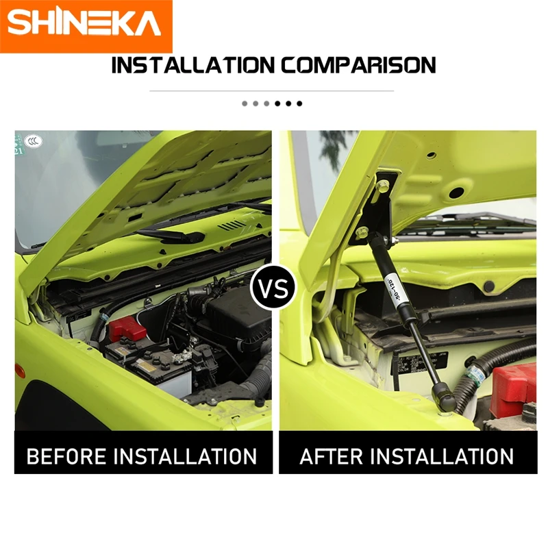 SHINEKA для Suzuki Jimny 2019 2020 + автомобиля Передняя крышка капота двигателя опорный