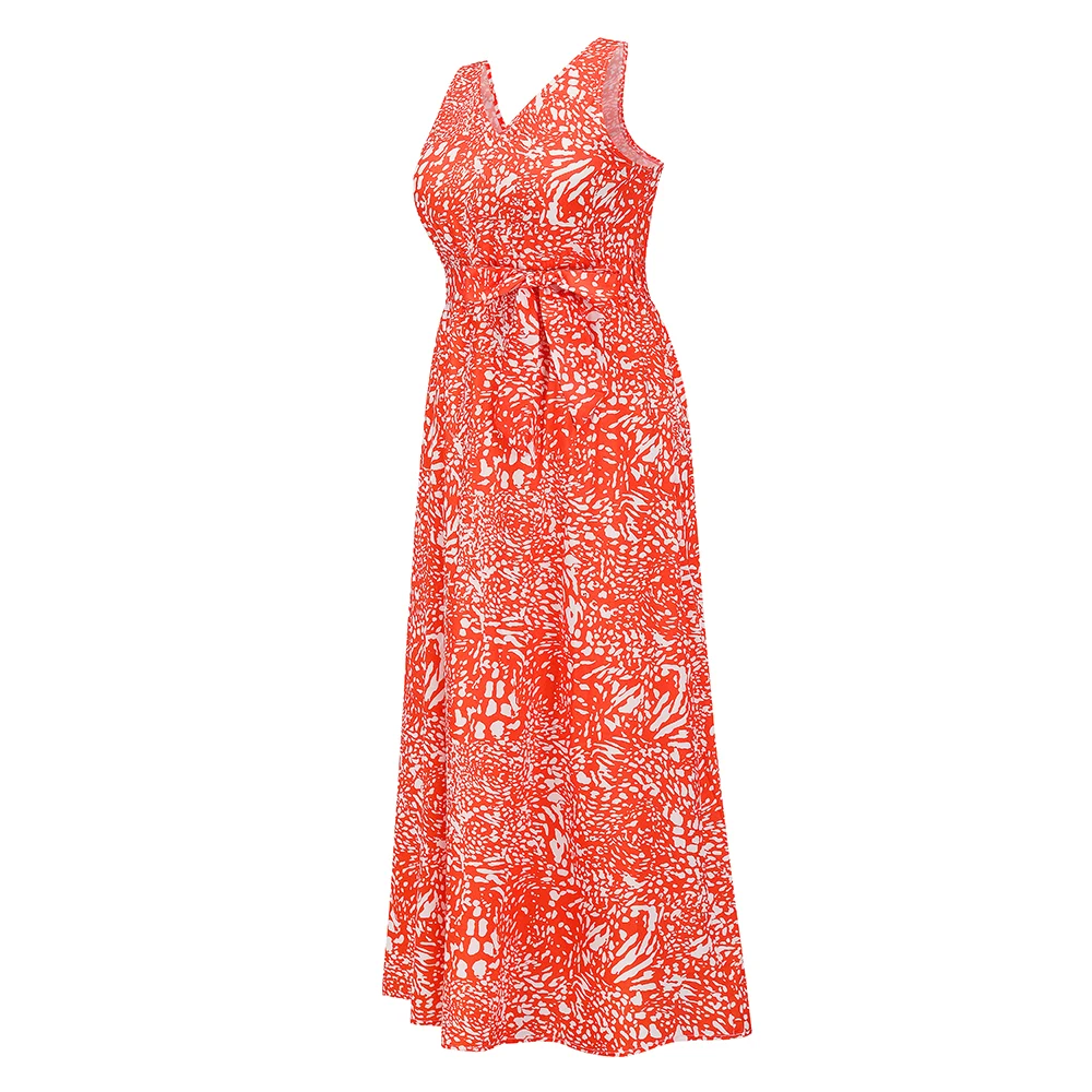 

Sexy V-Neck Floral Beach Dress Women's Summer Dresses