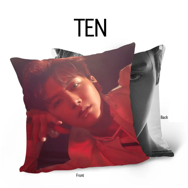 Kpop SuperM Jopping Double Sides Pillow Case Pillow Soft Chair Cushion KAI LUCAS TAEMIN TAEYONG BAEKHYUN TEN MARK