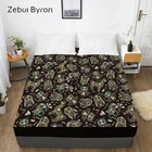 Наматрасник с объемным рисунком для детеймалышейдетей, простыня с эластичной королевойна заказ, наматрасник с изображением черепа и совы, 150180160x200