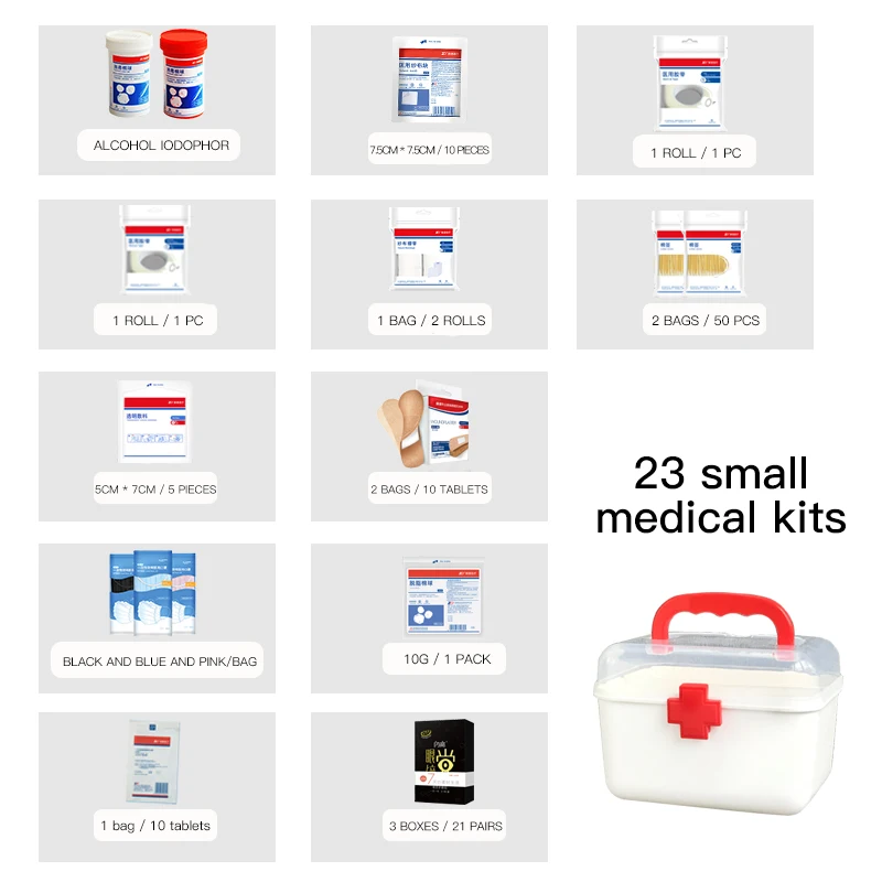 Медицинская коробка 23 итермс Бытовая большая емкость портативный медицинский