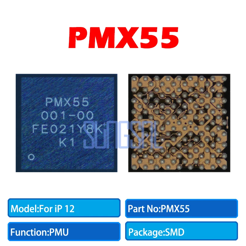 

3-10 шт., чип PMX55 001 00 PMU SMD для Iphone 12 12Pro 12 Pro Max 12