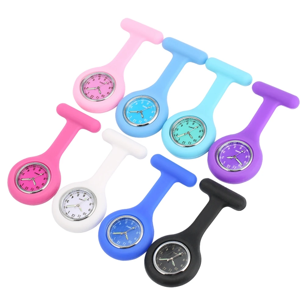 Светящиеся Силиконовые Мягкие карманные часы медсестры женские часы-ФОБ