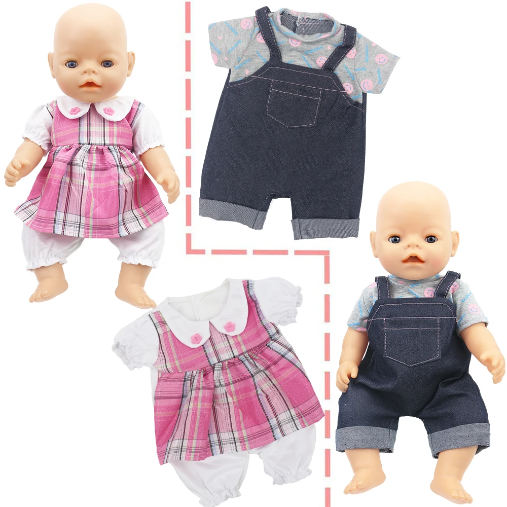 Кукольная одежда 16 18 дюймов комбинезон с длинным рукавом комбинезоны подходит
