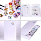 AAAAA качественная вышивка Стразы Таблица цветов богатый цвет s все формы стеклянная таблица B1254