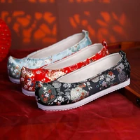 chinese style embroidered shoes vintage wedding bride shoes ancient studio photography hanfu tv movie play