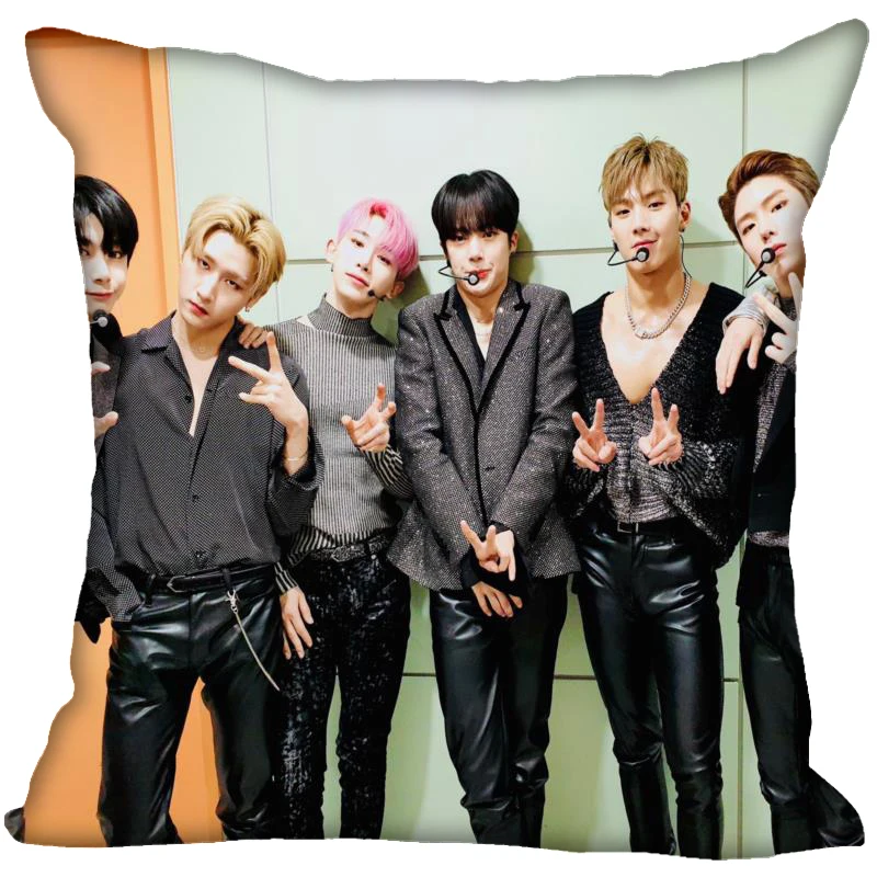 Чехол-Подушка Monsta X KPOP для дома невидимый на молнии размеры 40X40 45X45 см | Дом и сад