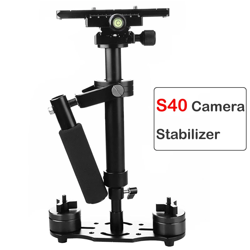 S40 Handle Stabilizer 40cm Photography Video Aluminum Alloy Handheld Stabilizer Shooting Steadycam DSLR Steadicam DSLR Camcorder