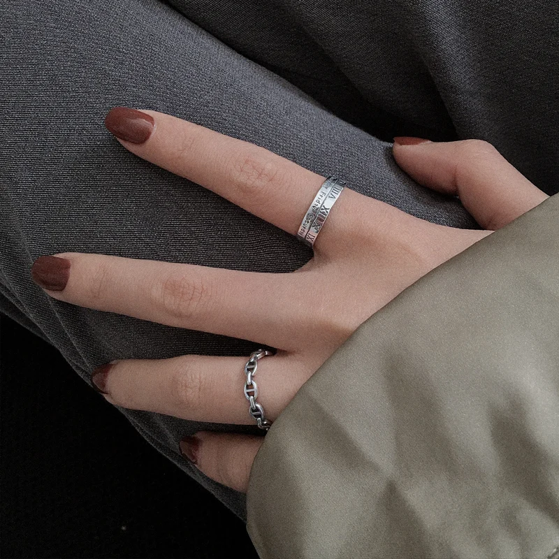 HZ новая Корейская личность панк римские цифры английская буква металлическая