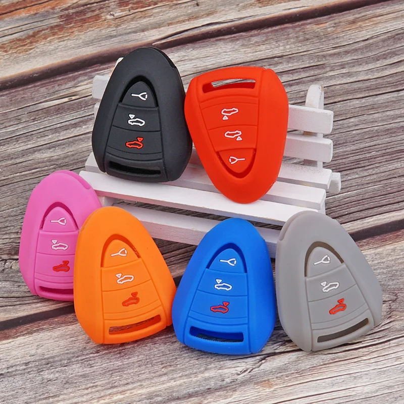 Силиконовый чехол брелок для автомобильного ключа Защитная Наклейка на корпус