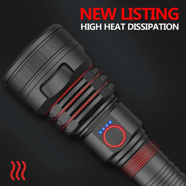 Самый яркий светодиодный фонарик xhp70.2 самый мощный 26650 usb фонарь xhp70 xhp50 18650