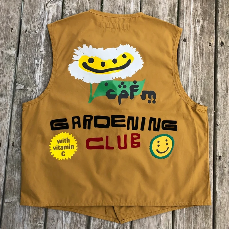 Пенопластовый принт Kanye CPFM.XYZ Униформа жилет футболка для мужчин и женщин 1:1