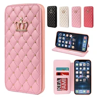 for samsung galaxy s21 ultra s21 plus note 20 ultra s20 fe 5g s10 s9 case magnetic leather wallet card flip cover for women lady