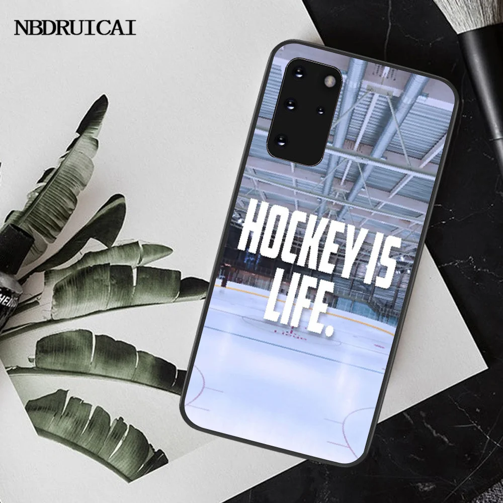 NBDRUICAI Хоккей с шайбой Новое поступление черный чехол для сотового телефона Samsung S20