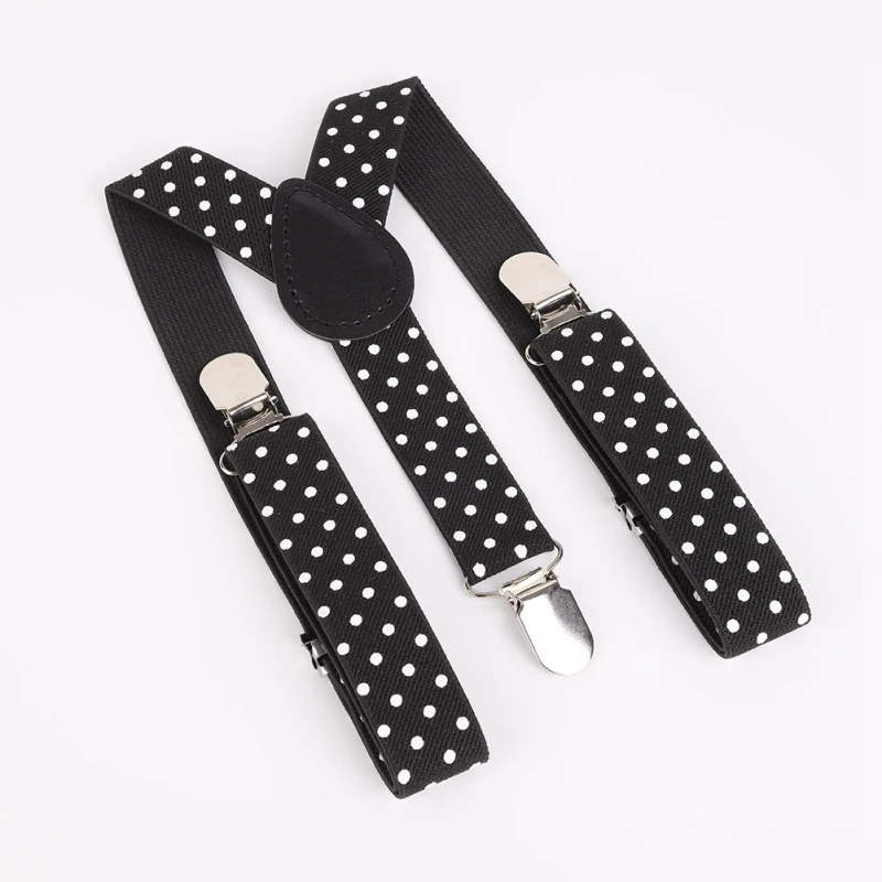 3PCS Casual Fashion Children's Polka Dot Elastic Band And Students Bow Tie Necktie Kit |
