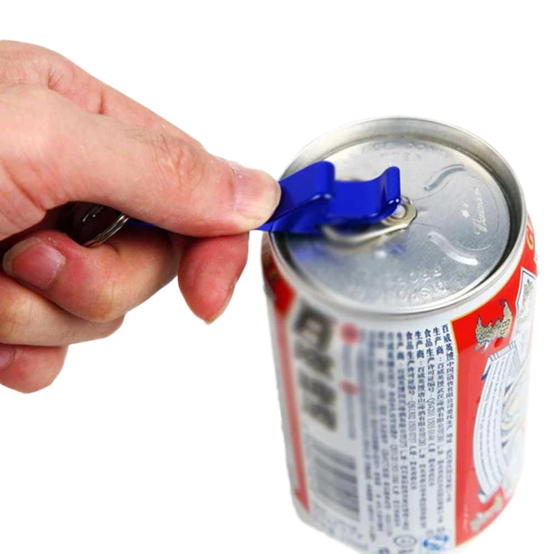 1 шт. Удобная открывалка 4 в карманная алюминиевая для бутылок пива вина может