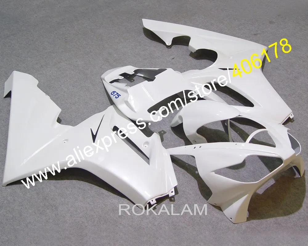 

White Fairings For TRIUMPH Daytona 675 2006-2008 Bodykits Daytona 675 06 07 08 Motorcycle Fairing (Injection Molding)