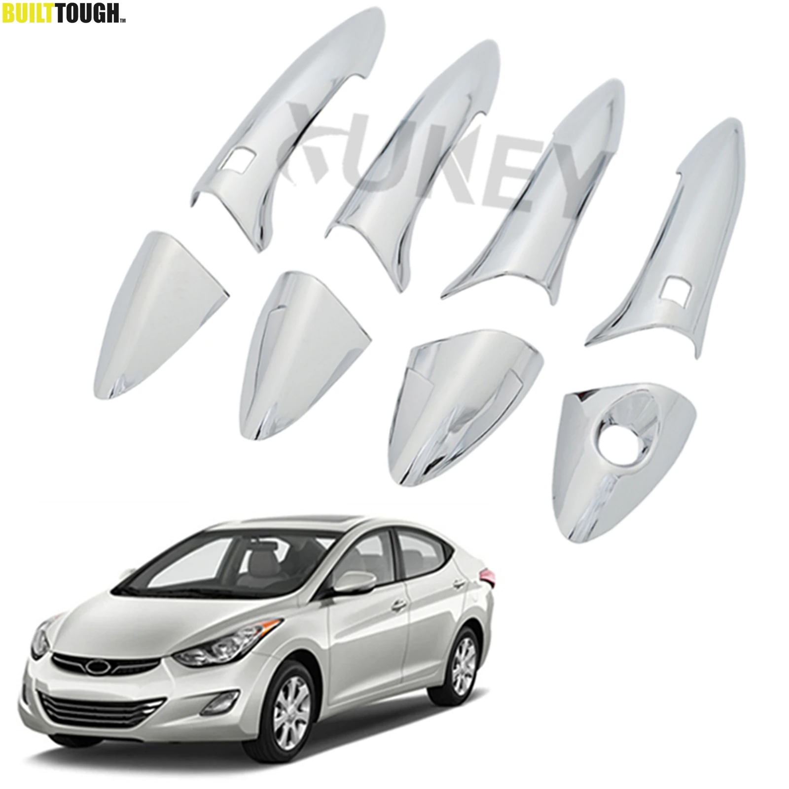Для Hyundai Elantra Avante 2011-2015 хромированные дверные ручки накладка отделка аксессуары