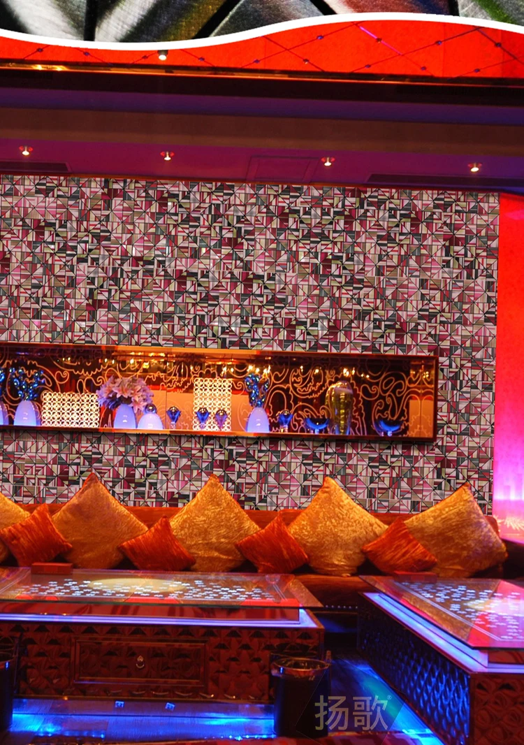 Цветная металлическая мозаичная плитка 1 коробка 11 шт. самоклеящиеся алюминиевые