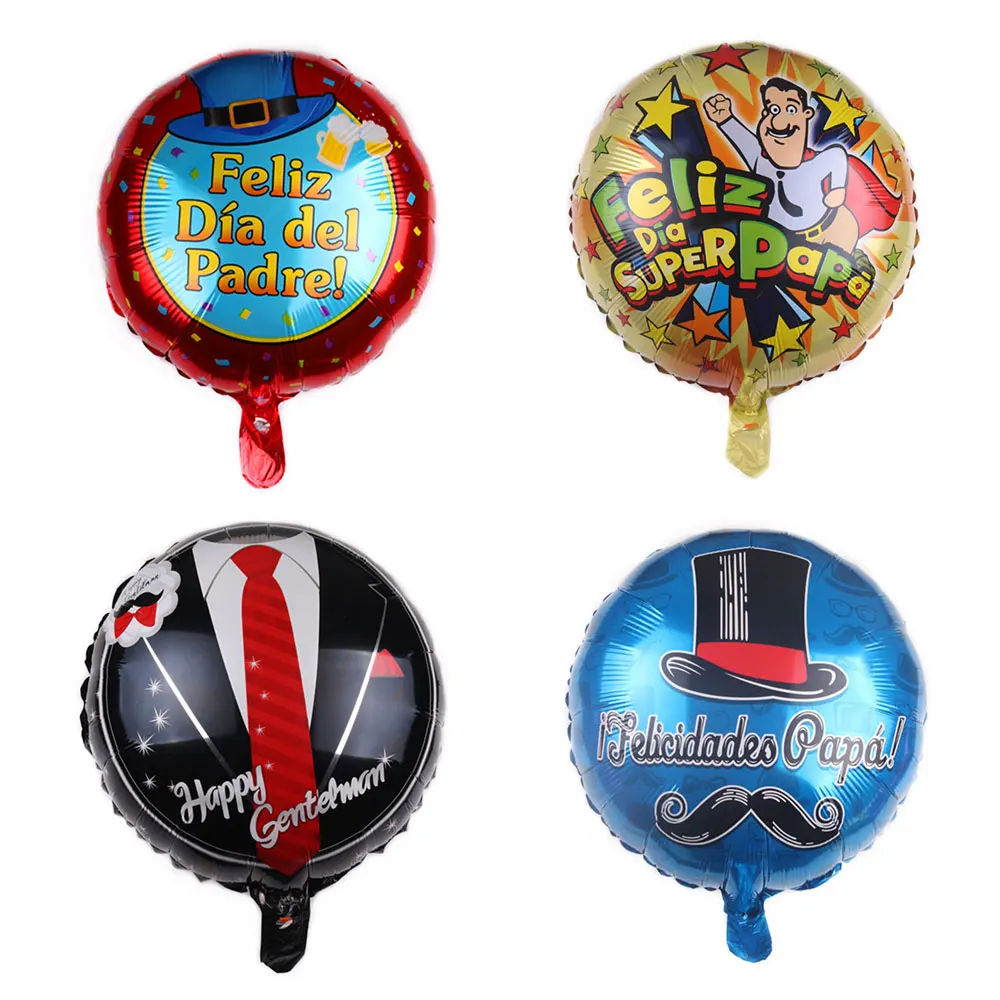 

18inch Father Day Foil Balloon Adults Birthday Gifts Decoration Inflatable Ball Wedding Ballons Anniversaire Party Supplies