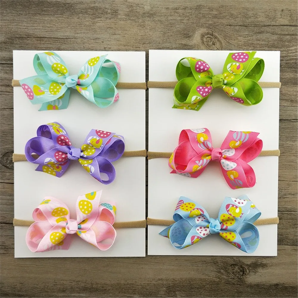 

6pcs/lot Cute Lovely Headband For Baby Kids Cartoon Kids Hair Accessories Embellished Headband Elastic Hair Bands Baby Headband