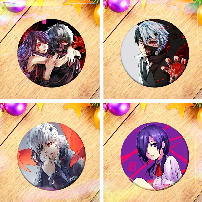 Токийский Гуль броши значки значок искусственный kaneziki Touka Kirishima круглая