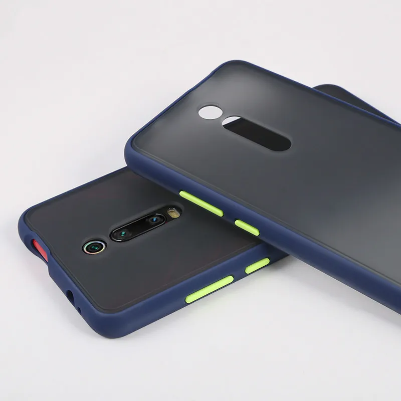 Matte Transparent Phone Case for Xiaomi Redmi K20 Pro mi 9T pro Silicone Frame Armor Hard Clear Back Cover Shockproof Funda |