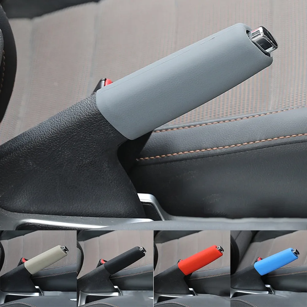 

Hand Brake Set Universal Car Handbrake Sleeve Gel Cover Anti-Skid Auto Parking Brake Silicone Wear-Resistant Handbrake Cover