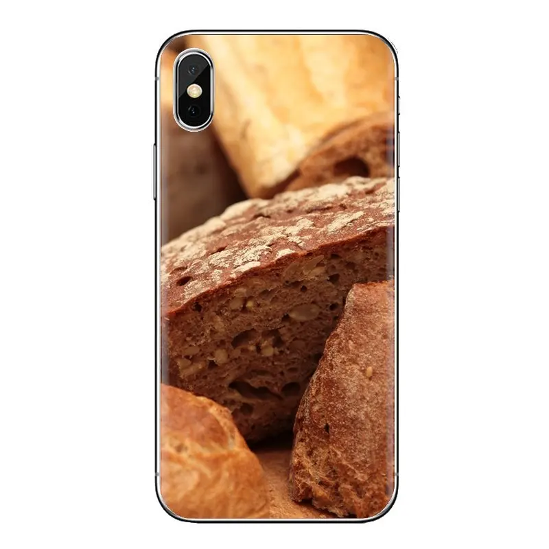 Обои еда выпечки хлеба для samsung Galaxy S2 S3 S4 S5 мини S6 S7 край S8 S9 Plus Note 2 3 4 5 8 Coque Fundas