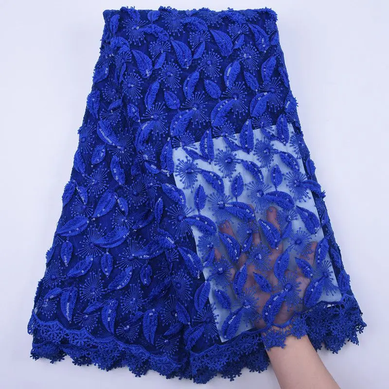 2020 Высокое качество африканская кружевная ткань с блестками французская сетка