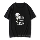 Мужские футболки Forrest Gump, футболка для бега с лесным бегом, Повседневная забавная футболка с рисунком