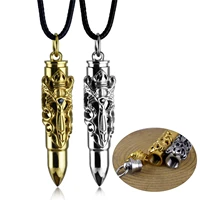 bullet shape pendant urns for ashes cremation jewellry stainless steel memorial openable bottle necklace for men women