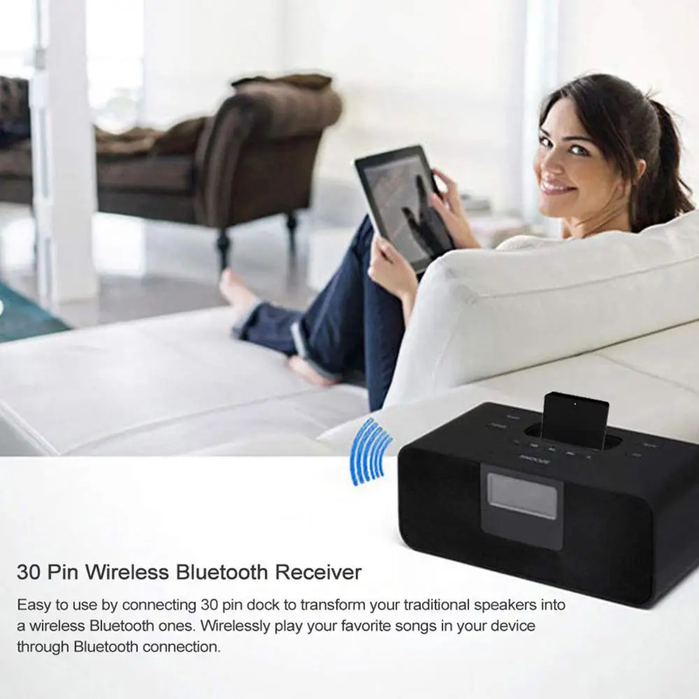 30Pin Mini Bluetooth 4,2 A2DP музыкальный приемник беспроводной аудио 30-контактный адаптер для Yamaha CRX-040 TSX130 TSX70 PDX13 30-контактный динамик