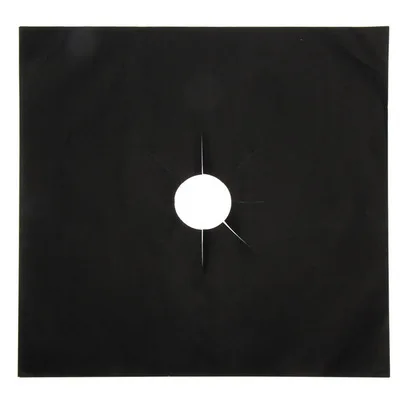 1 piece black color Защитная крышка для кухонной газовой плиты/прокладка для чистки коврика для кухонной газовой плиты защитные аксессуары для кухонной плиты - Цвет: 1 piece black color