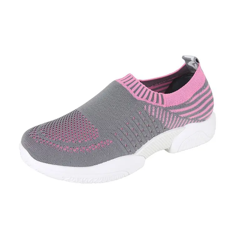 

2020 spring and autumn net shoes couple soft-soled casual running shoes breathable mesh one-step shoes AE07