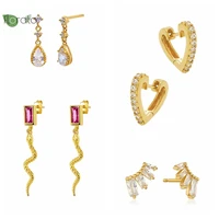 yuxintome mini heart shaped stud earrings 925 silver ear needle for womens geometric pendant earrings custom small jewelry