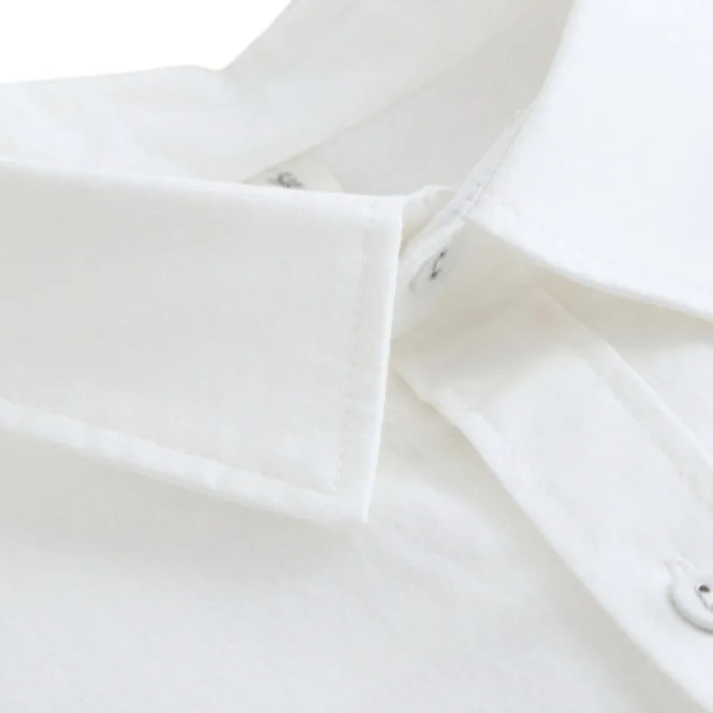 

EFINNY Women Slim Spring Autumn Blouse Shirt Cartoon Embroidered Long Sleeve Shirt White Turn-down Collar Blouses 2019 Hot