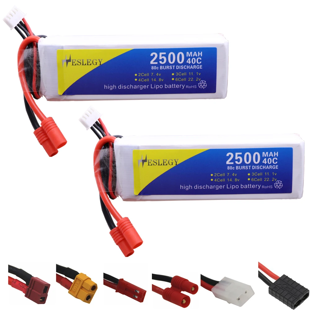 2 шт./лот 11,1 В 2500 мАч 40C литий-полимерный аккумулятор для Дронов, радиоуправляемых автомобилей, самолетов, лодок, запчасти, 11,1 В, аккумулятор большой емкости для игрушек X16, X21, X22